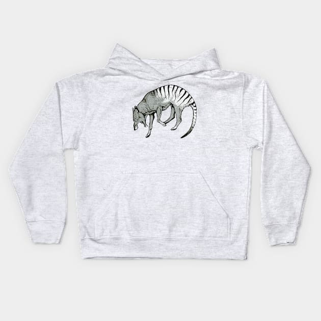 Thylacine Ink Kids Hoodie by charamath